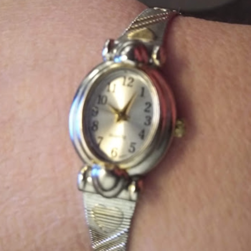 Vintage Hearts on Band Watch